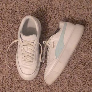 Puma Osla Maja white/aqua sneakers.